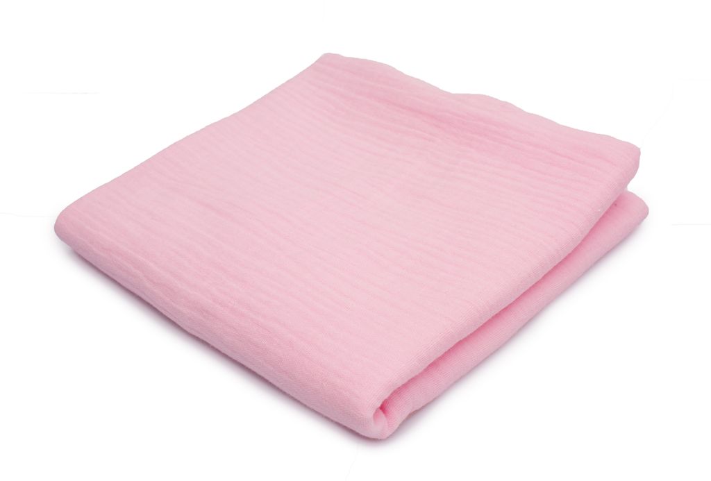 Bavlněná mušelínová tkanina Double Gauze Light Pink 50 x Obrázek produktu 