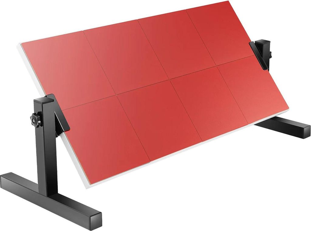 Tischtennis/Ping-Pong Rückprallbrett - Trainingswand - 360° Verstellbarer Winkel - Höhenverstellbar - Für Solo-Training