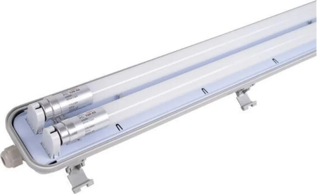 Réglette LED Double 120cm 18W IP65 Haute Luminosité Blanc Neutre 4000K