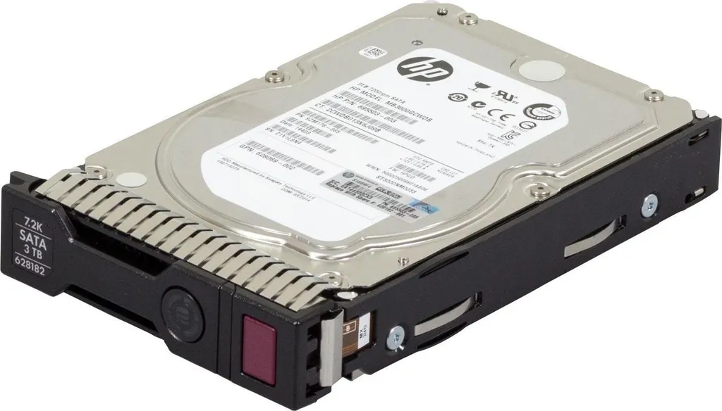 Fiabilité Serveur avec le Disque HPE 3Tb 628061-B21 SATA 6G 7.2K LFF SC