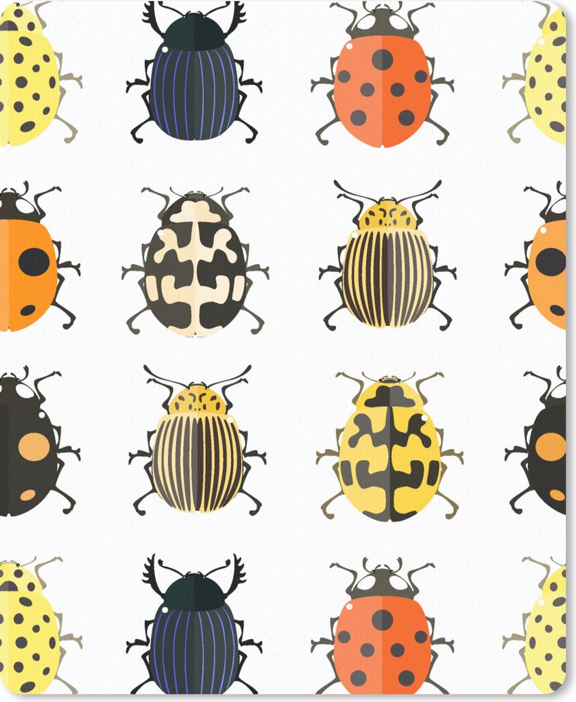 MuchoWow Mauspad Mousepad Käfer - Insekten - Gestaltung 30x40 cm - Mousepads - Maus Mat - Pad - Mausunterlage - Mausmatten