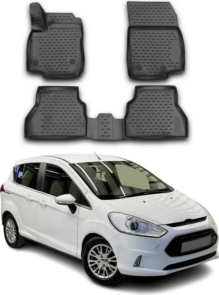 2012-2021 Ford B-Max tappetini TPE nero 4 pz Immagine del prodotto 