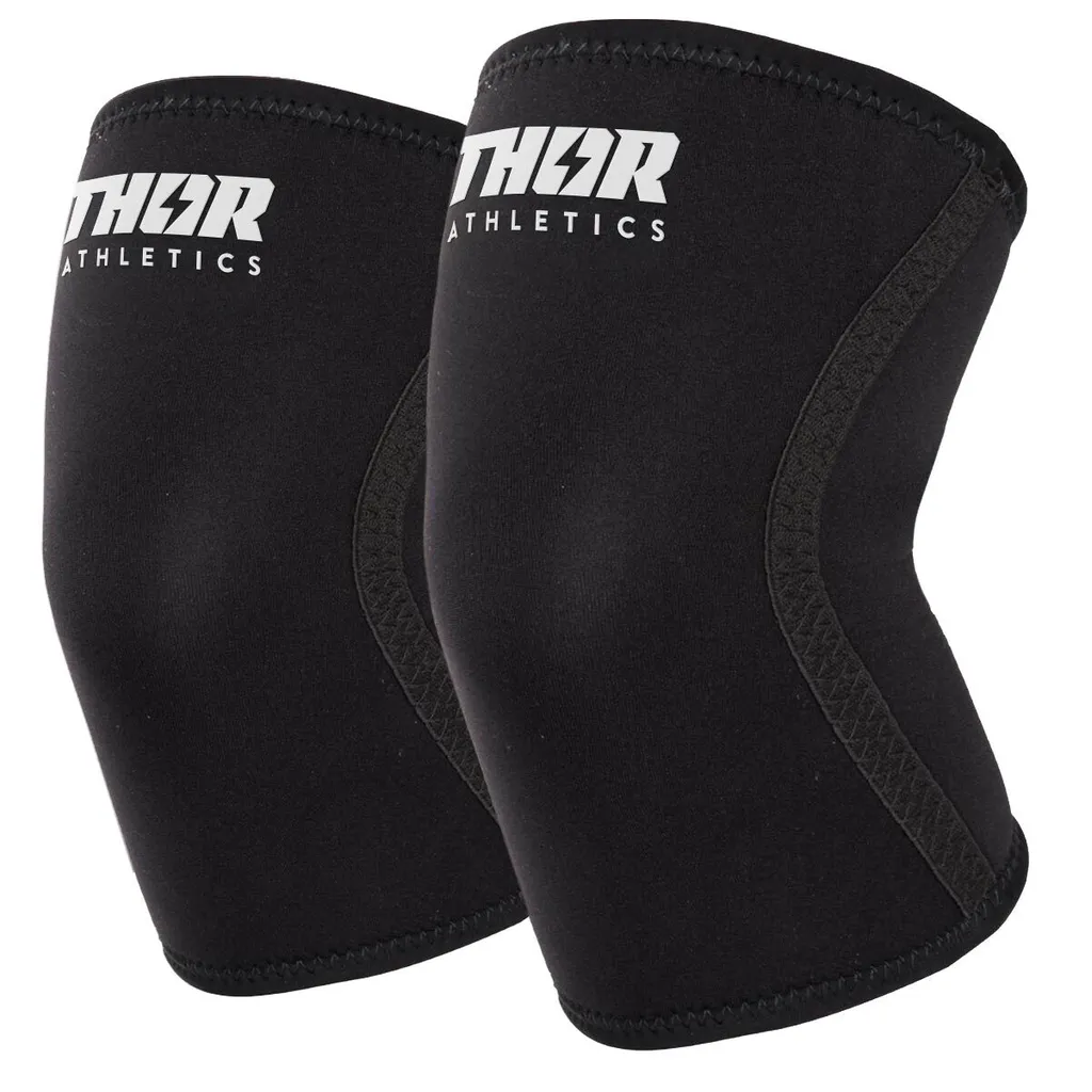 Genouillère de Sport en Néoprène 7mm Thor Athletics Taille XS Noir Solo