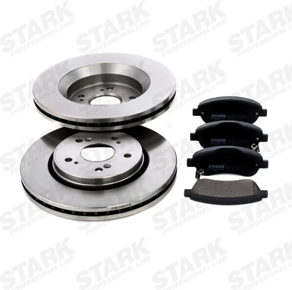 Jeu de Disques et Plaquettes de Frein Avant pour Honda CR-V III et IV