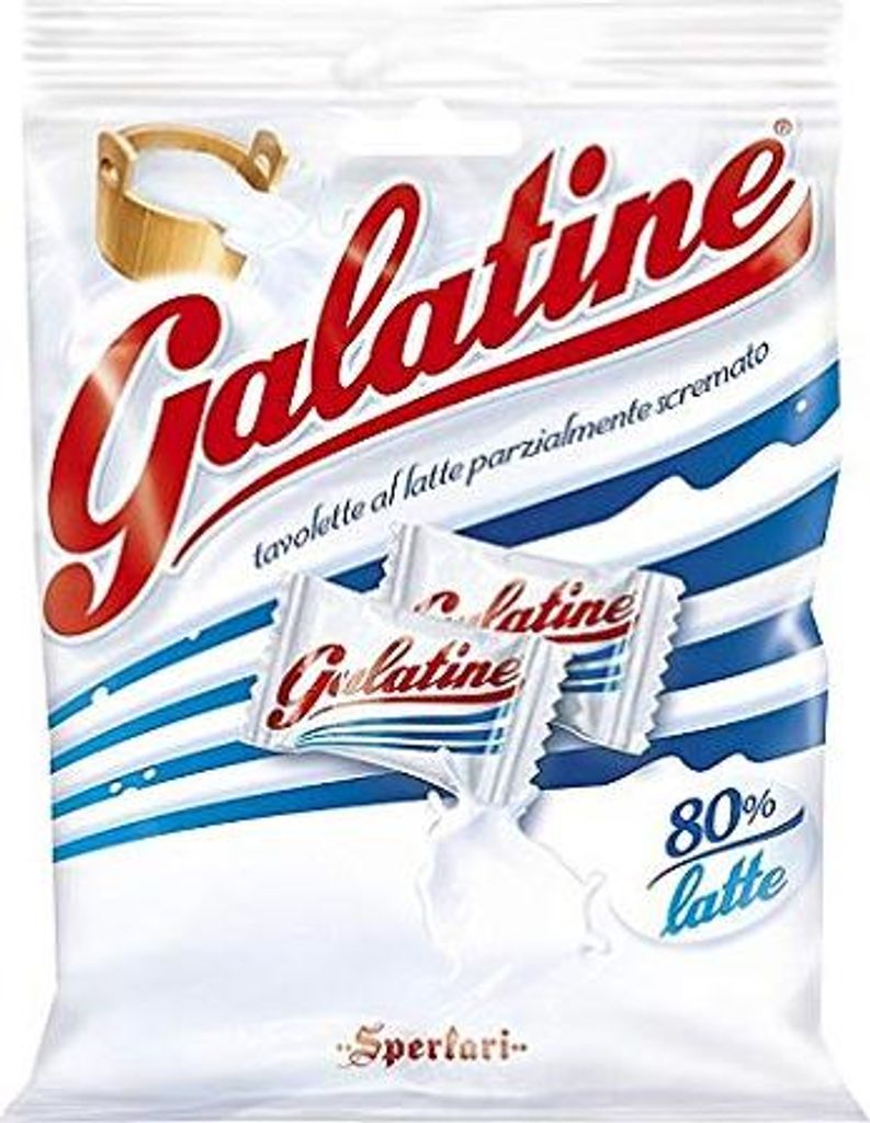 Sperlari Süßigkeiten Galatine mit Milch Geschmack italien Bonbon Lollies 125 g