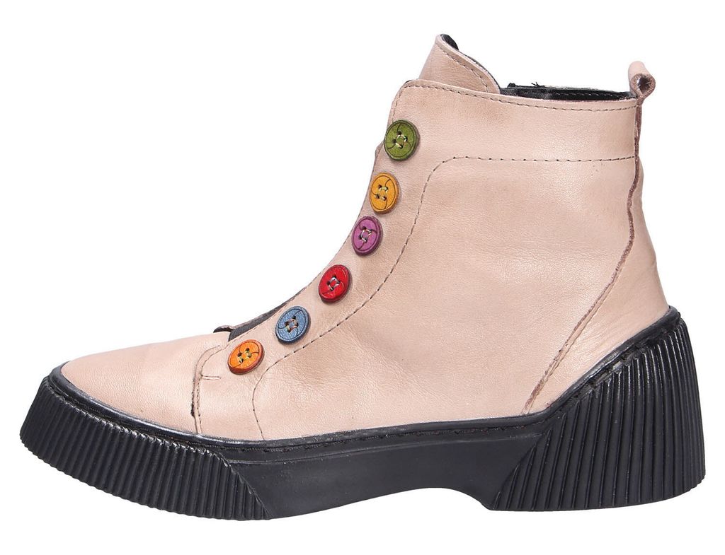 Gemini Stivaletti In Pelle Donna 337135-02 - Con Elastici Laterali E Chiusura Lampo