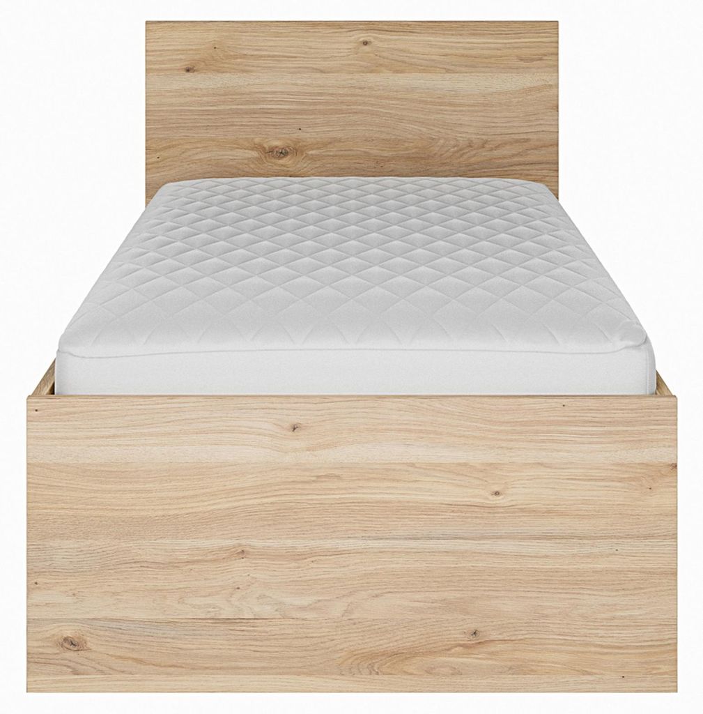 Furniture24 Bett Orkney Okyl1092-D108 Bettgestelle Mit Lift Lattenrost Bettkasten Mauvella Eiche