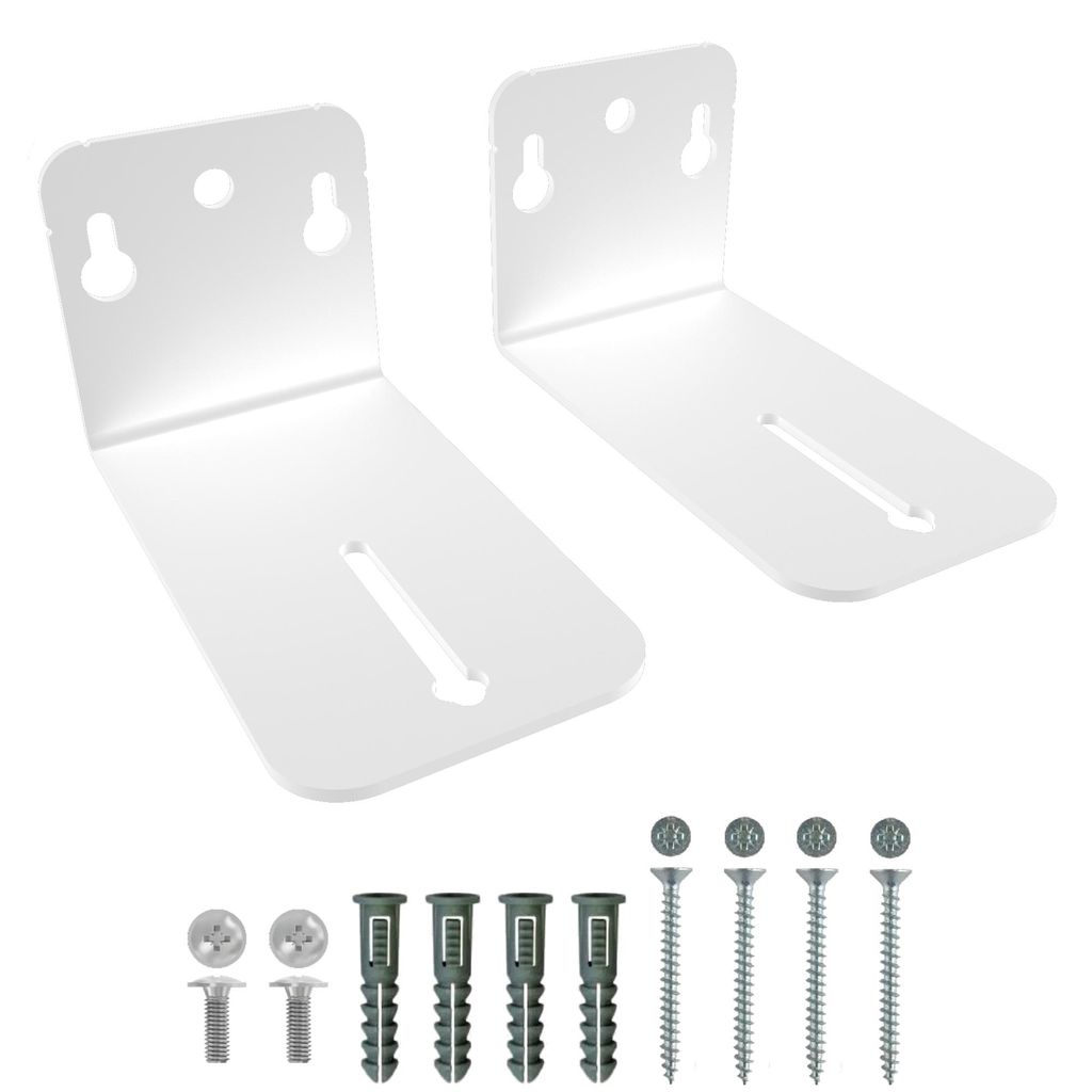 Metall Wandhalterung für SAMSUNG Soundbar, Lautsprecher Wandhalterung, Halterung Wandmontage, Wandhalter, Weißen, 20 kg