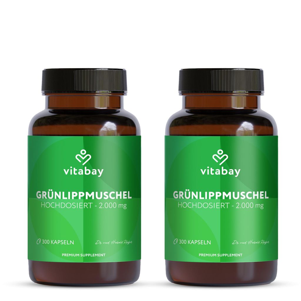 Vitabay Grünlippmuschelextrakt 2000mg Hochdosiert - 600 Produktbild 