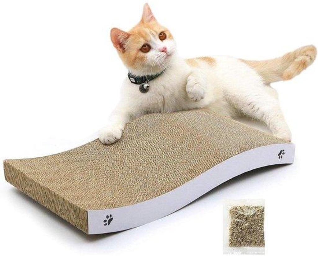 Kratzplank für Katzen, robust & umkehrbar, Karton
