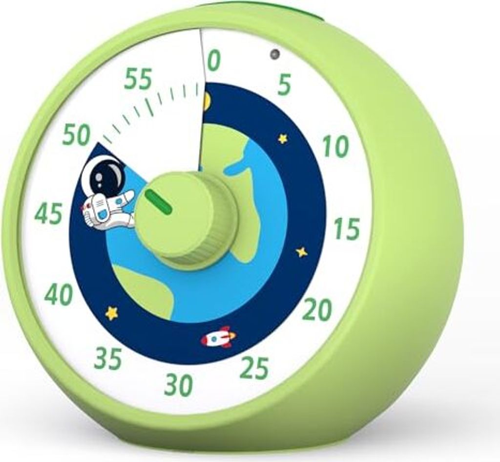 Visual Timer Kinder, 60-minütiges Countdown-Klassenzimmer, Schreibtisch Kid-Zeitmanagement-Tools Stille Operation, Pomodoro Astronaut Raummuster G...