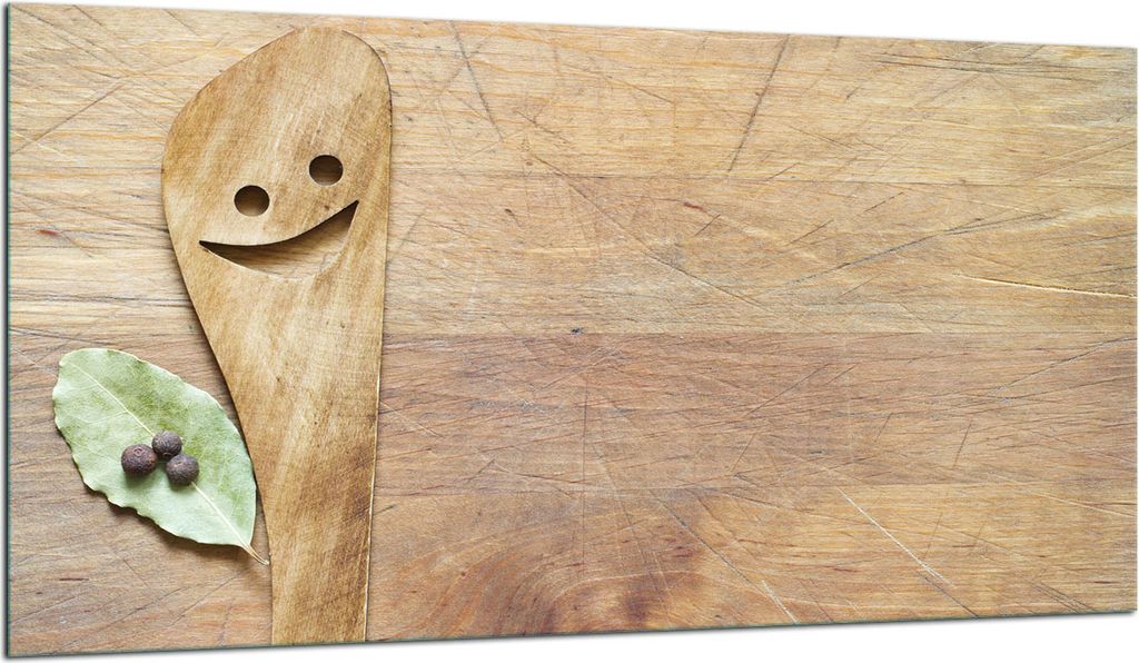 Herdabdeckplatte Glaskeramikkochfeld-Abdeckung Spritzschutz Glas 90x52 Holz