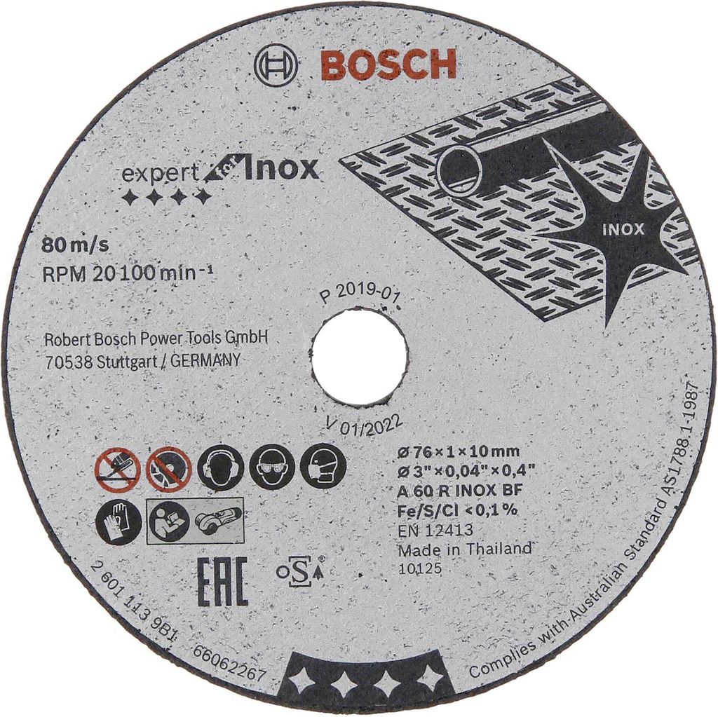 5 BOSCH Expert per dischi da taglio Inox Immagine del prodotto 