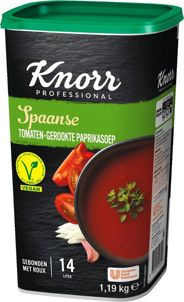 Knorr Professional Spanisches geräuchertes Paprikasuppenpulver mit Tomaten ergibt 14 l - 1,19 Kilo