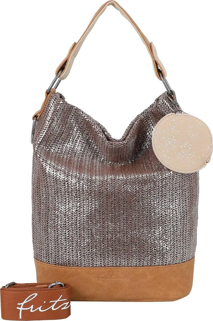 Fritzi aus Preußen Olga Limited Sac à Épaule Panther Painted Straw Nut