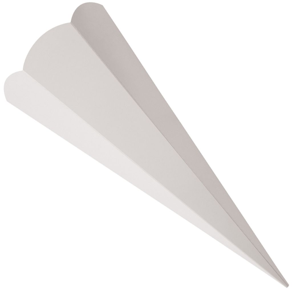 folia Schultüten-Zuschnitt 6-eckig 680 mm grau 5 Stück