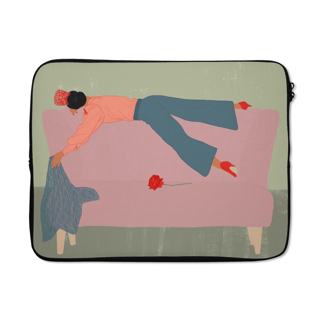 MuchoWow Laptop Hülle 15 Zoll Vintage - Frauen - Design Laptoptasche - Laptoptasche - Sleeve - Rundum-Schutz