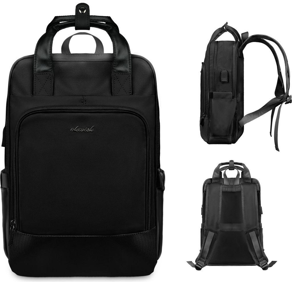 MODFU Rucksack Damen Klein, Wasserdicht Cityrucksack Handtasche 2 in 1 mit USB Ladeanschluss, Mini Tasche Daypack Backpack Women Elegant für Freiz...