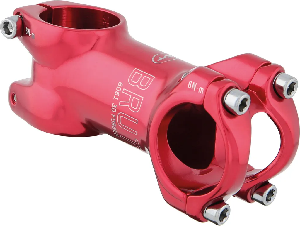 Potence VTT rigide inclinaison 6 degrés CONTEC Brut Select rouge anodisé