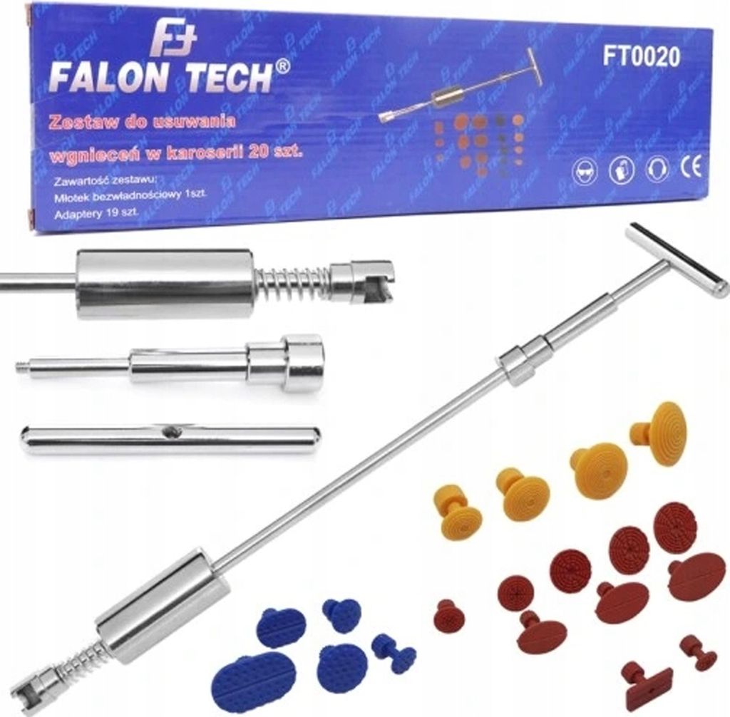 PDR-Dellenentfernungsset mit einem 19-teiligen Gleithammer. Falon-Tech