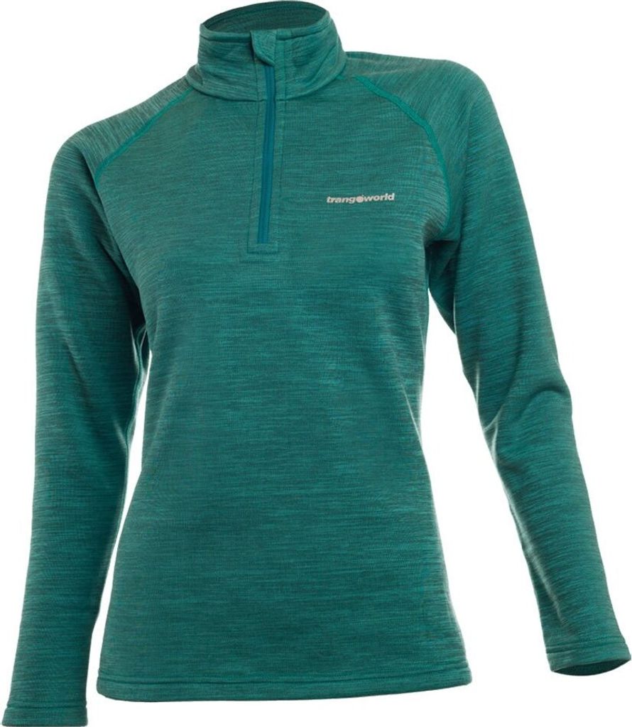 Trangoworld Nivi 45 Fleece Mit Halbem Reißverschluss Grün M Frau Grün M
