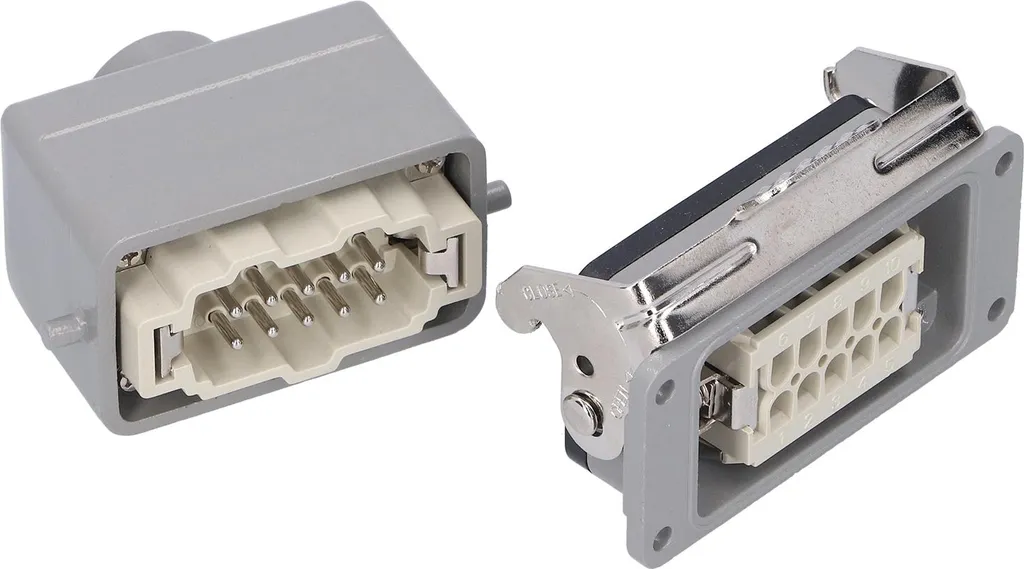 Connecteur 10 broches à bouton unique robuste pour usage industriel - 4
