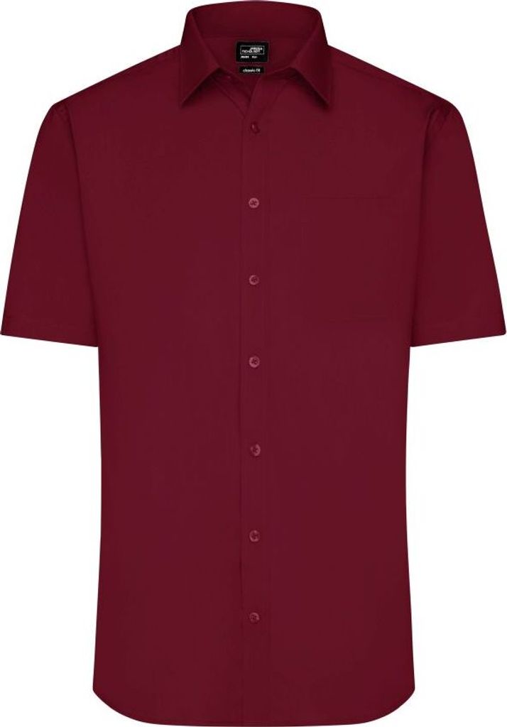 Klassisches Shirt aus pflegeleichtem Mischgewebe wine, Gr. L
