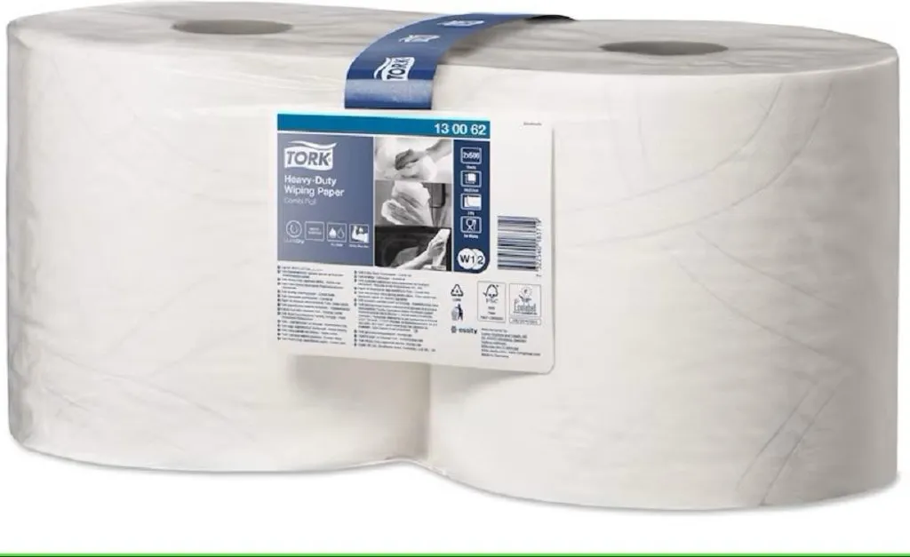 Essuie-mains Tork Heavy Duty blanc contre les déchirures et l'humidité