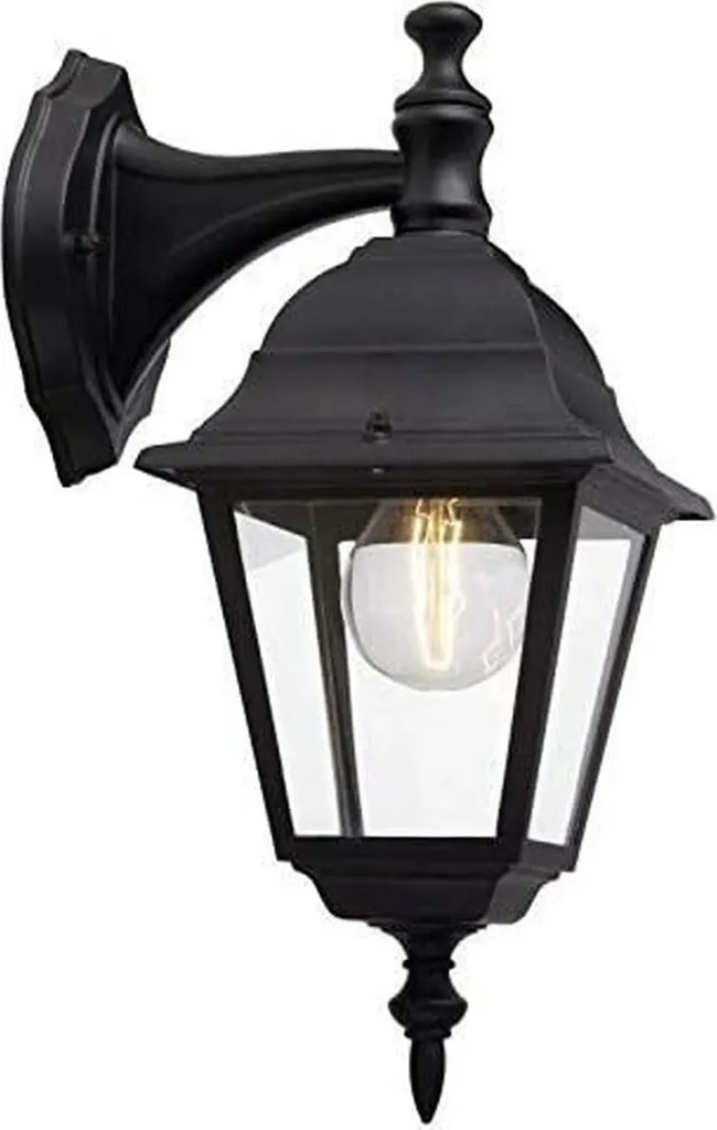 Applique Brilliant Newport 44282/06 E27 Nero - Lampada Esterno Metallo