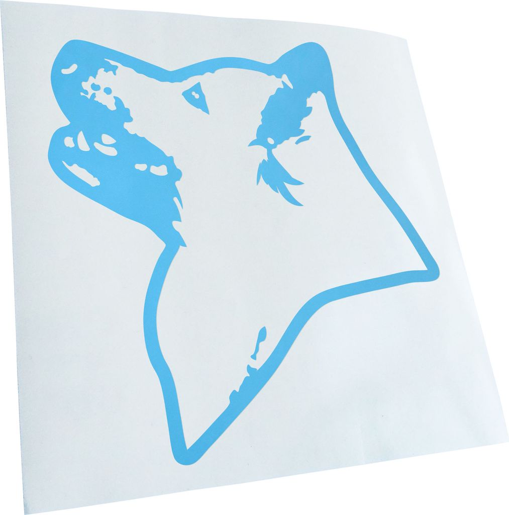 Kiwistar - Autoaufkleber - Icelandic Sheepdog Hund - Lichtblau - 40x36cm - Aufkleber für Auto, Laptop, Fahrrad, LKW, Motorrad Mehrfarbig JDM Decal...