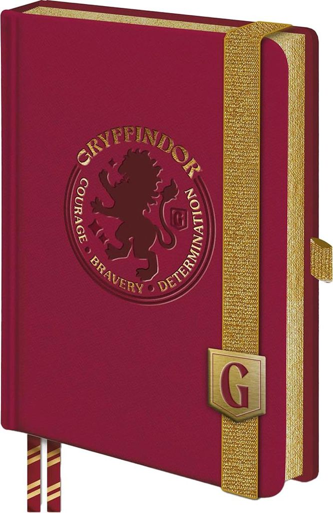 Harry Potter - "Premium" Gryffindor-Notizbuch, A5 TA14281 (Einheitsgröße) (Weinrot)