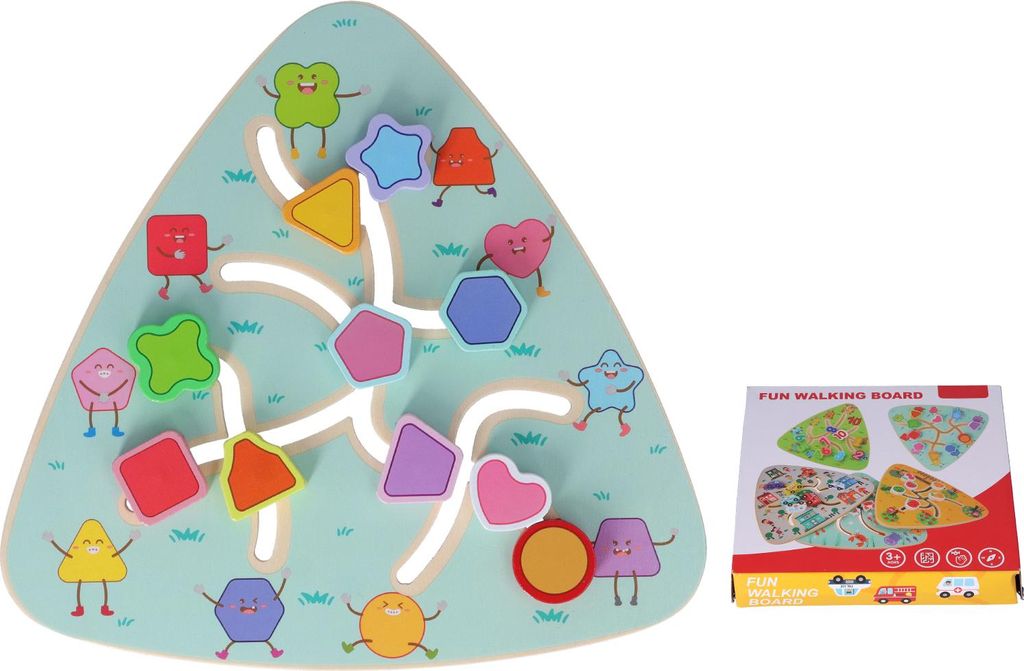 Holz-Labyrinth-Spielzeug, Match-Puzzle, frühes Lernen, passende Aktivitäts-Brettspiele für Kinder