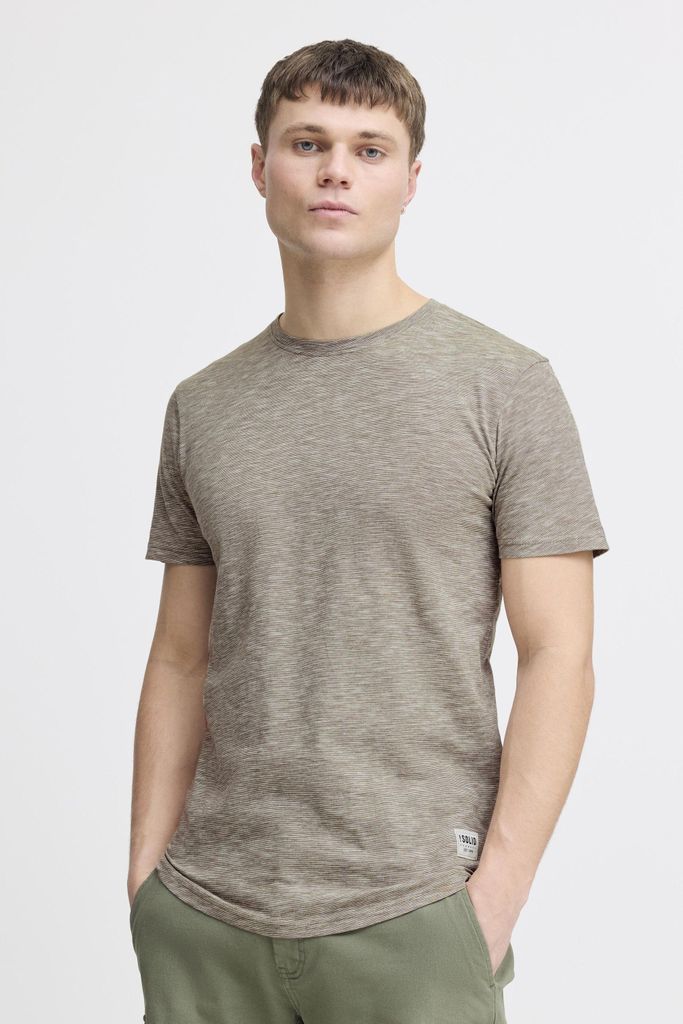 SOLID SDFigos Herren T-Shirt Kurzarm Shirt mit Rundhals-Ausschnitt 100% Baumwolle Regular fit