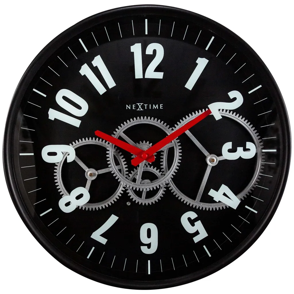 Horloge Murale Noire 36 cm - Solution Déco Moderne et Silencieuse