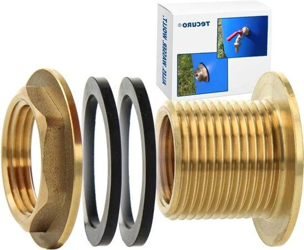 Raccord laiton femelle 3/4 mâle 1 pouce pour cuve et passage fileté
