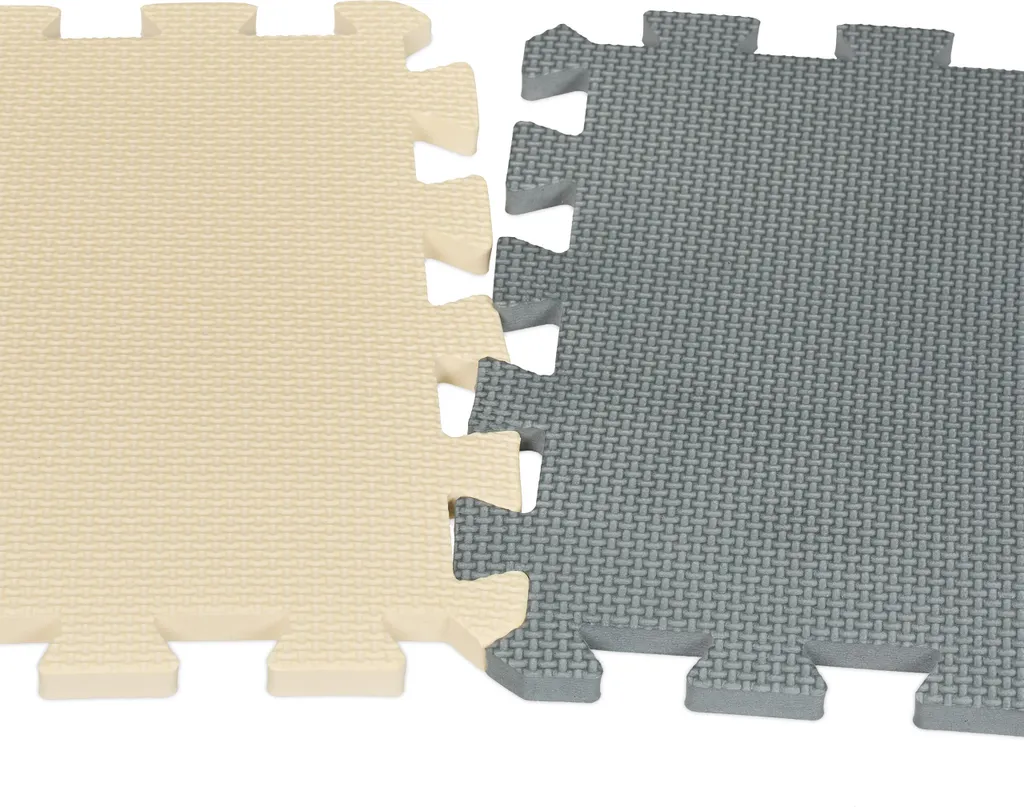 Tapis de Puzzle Relaxdays en Mousse Douce - Set de 3 Couleurs Lavable