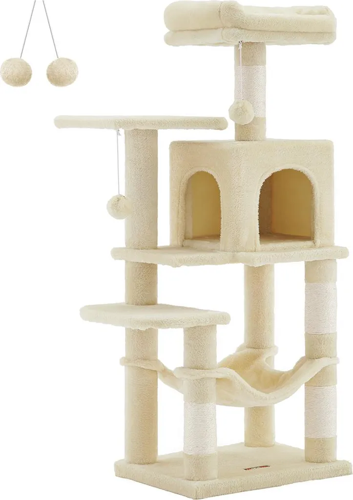 Mobilier pour chat avec hamac et plateformes de repos - Hauteur 112 cm