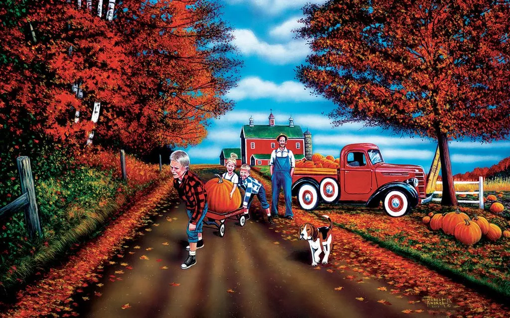 Puzzle SunsOut Halloween 300 Pièces XXL avec Découpe de Haute Qualité