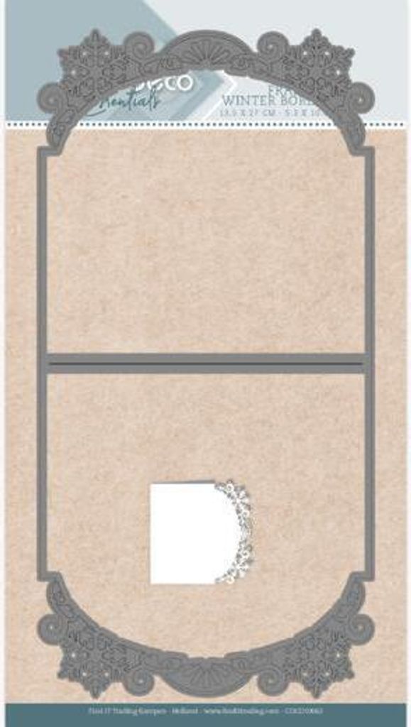 Card Deco - Stanzschablone - Karten - Winter Borde Quadrat