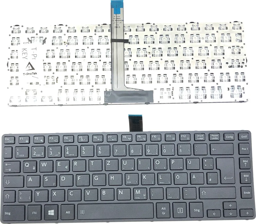 Clavier Français Noir AZERTY pour Toshiba Tecra A40-C Touches Plates