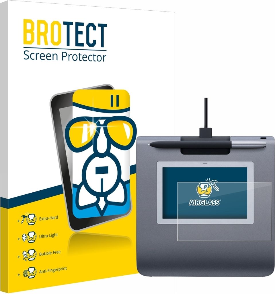 BROTECT Schutzglas für Wacom STU-430 Schutzfolie Panzer Folie Glas Display Schutz klar
