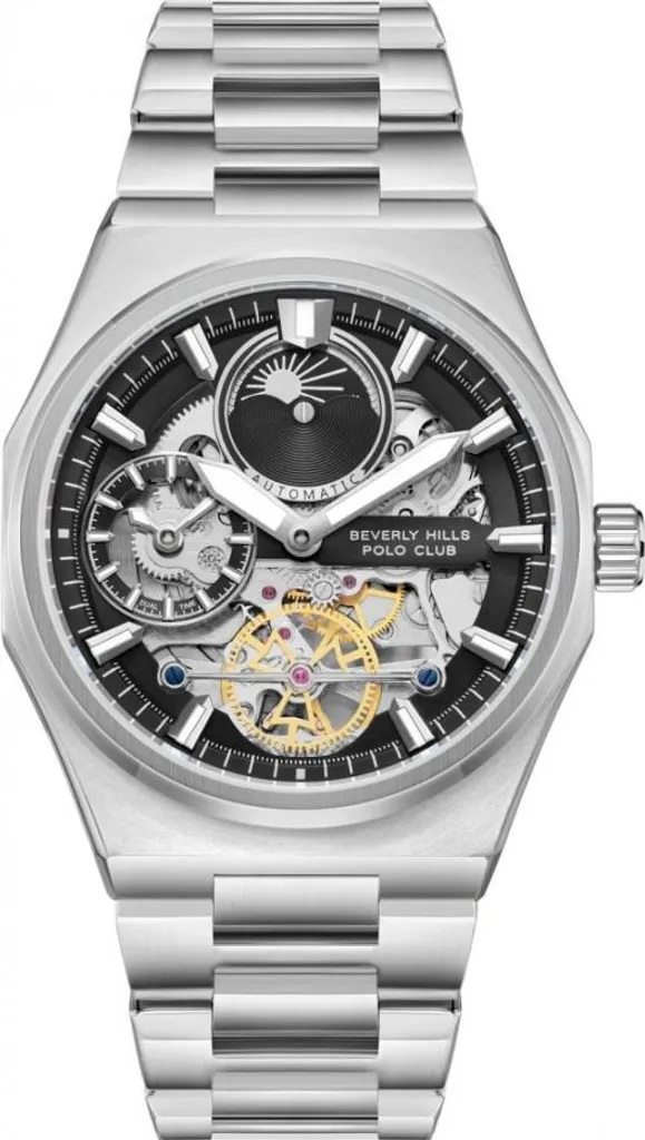 Montre homme BEVERLY HILLS BP3786X.350 en acier inoxydable noir et chic