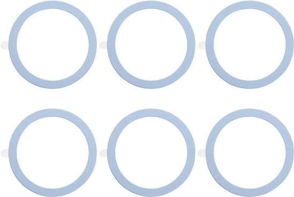 Kit de 6 fixations magnétiques bleues pour lampes sans fil et recharge
