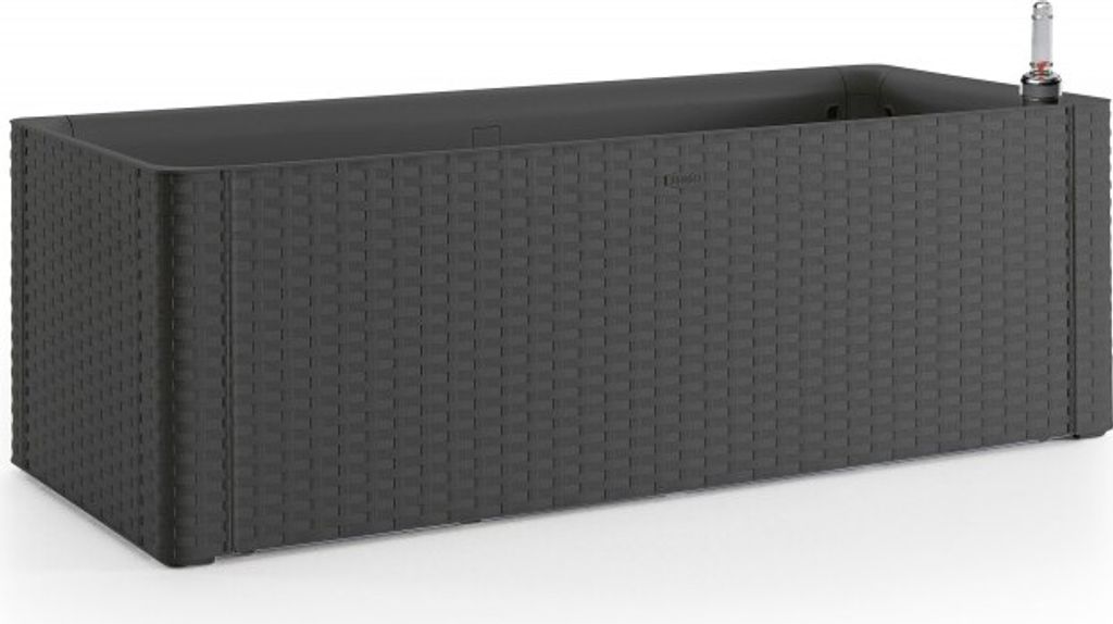 Kreher XXL Pflanzkasten in Rattan Optik (Breite Version) in Anthrazit