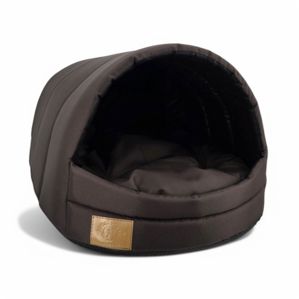 Hundehütte Hundehaus Hundebett Hundehöhle Größe M [ Braun ] Produktbild 