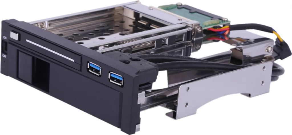 Box Estrazione Hard Disk SATA USB 3.0 Doppio Alloggiamento SSD 3.5