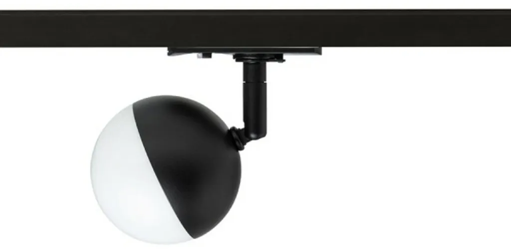 Luminaire rail monophasé RENDL LYRA R14427 LED 5W verre acrylique noir
