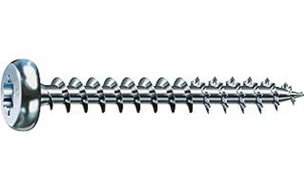 SPAX Universalschraube, 4,5 x 40 mm, 200 Stück, T-STAR plus, Halbrundkopf, Vollgewinde, 4CUT, WIROX A9J, 0201010450403