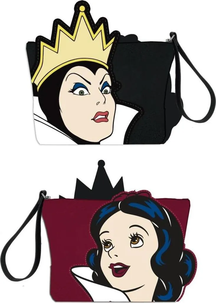 Petite trousse de toilette Blanche-Neige et Reine Disney zippée slim
