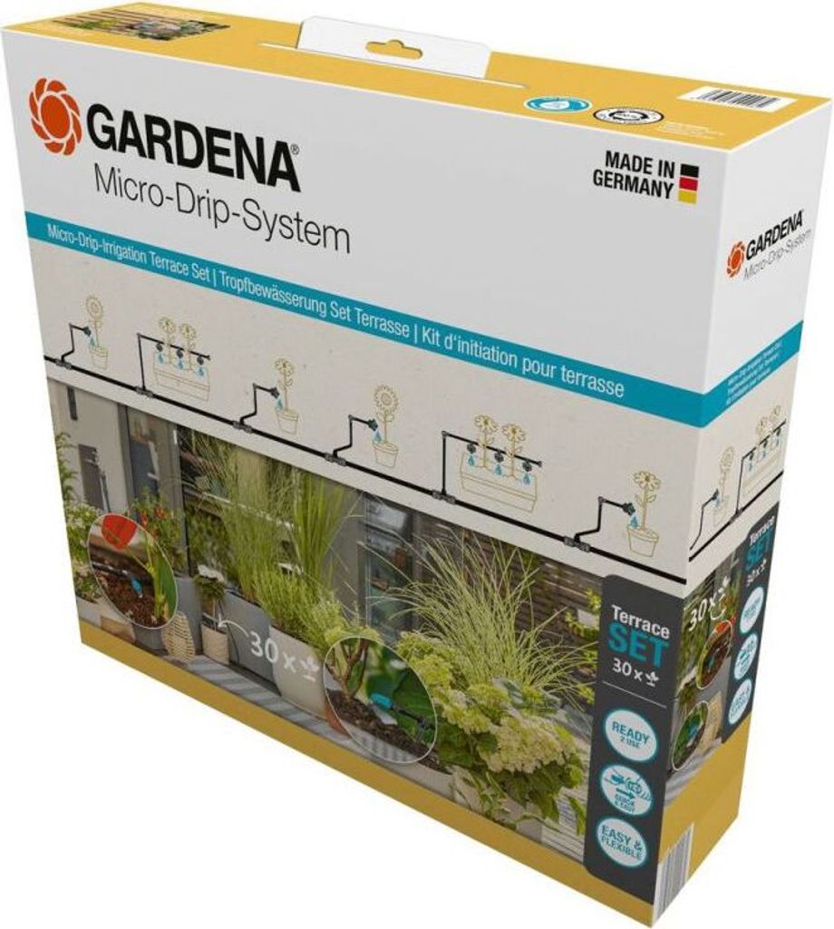 Gardena MDS Tropfbewässerung Set Terrasse 30 Pflan - Aktion Produktbild 